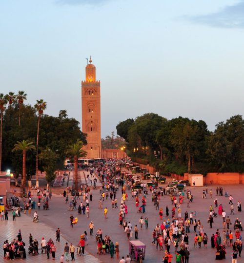 marrakech city morocco Koutoubia Mosque landmark architecture